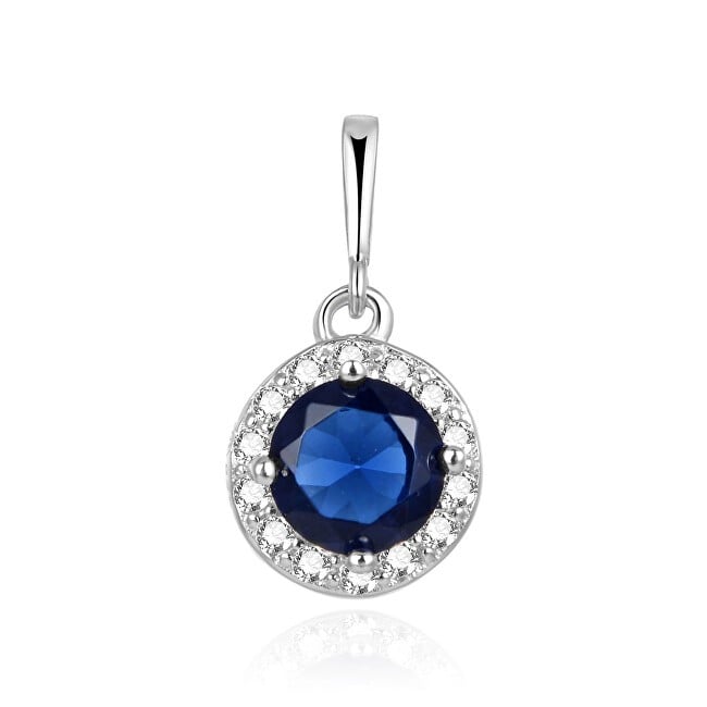 Beneto Ciondolo di lusso con zircone blu AGH449 donna