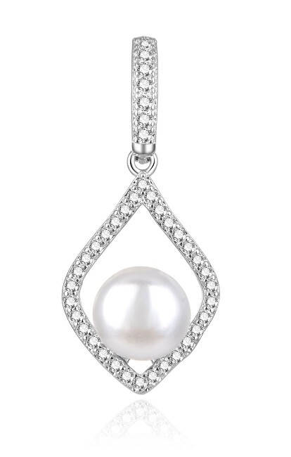 Beneto Elegante ciondolo in argento con perla d'acqua dolce AGH427PL donna