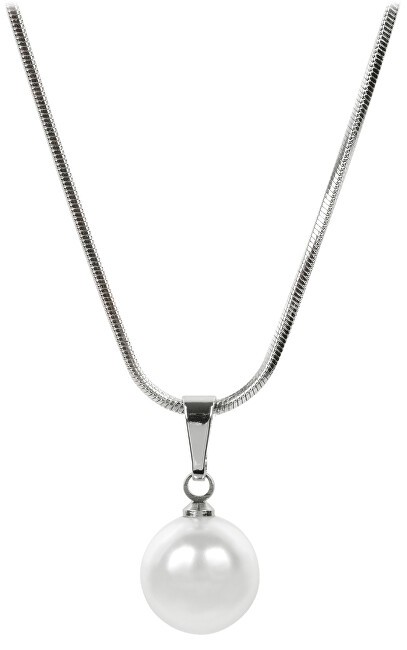 Levien Incantevole collana di perle bianche donna