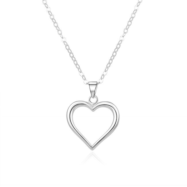 Beneto Collana romantica in argento AGS1013 / 47 catena, pendente donna