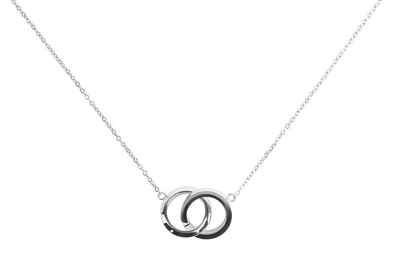 Vuch Elegante collana in acciaio con anelli Silver Laima donna