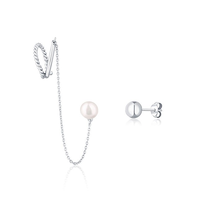 JwL Luxury Pearls Orecchini asimmetrici con vera perla JL0747 donna