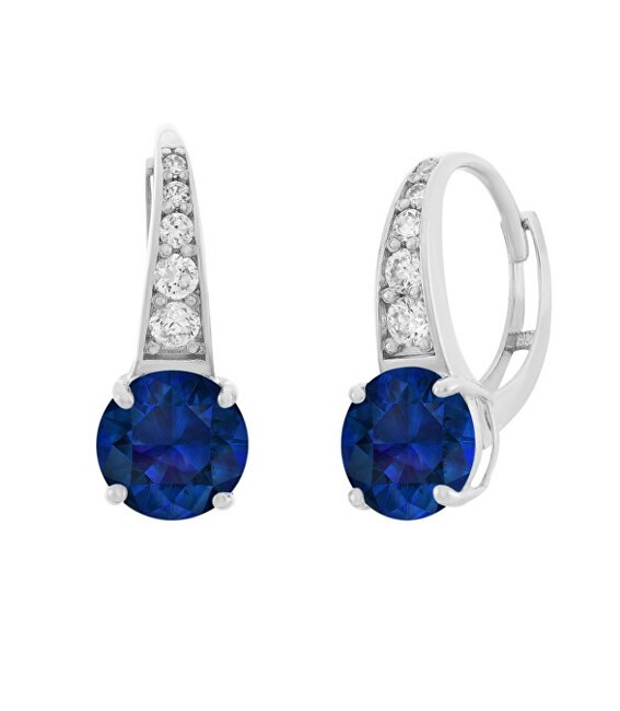 JVD Orecchini in argento con zirconi trasparenti e blu scuro SVLE0974XH2M100 donna