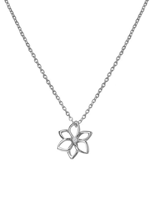 Hot Diamonds Collana in argento pregiato con bouquet di diamanti e amuleti DP894 catena, pendente donna