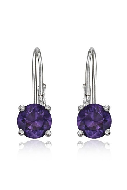 JVD Delicati orecchini in argento con zirconi viola SVLE0620XH2F100 donna