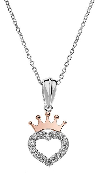 Disney Incantevole collana in argento stile principessa N902753UZWL-18 catena, pendente donna