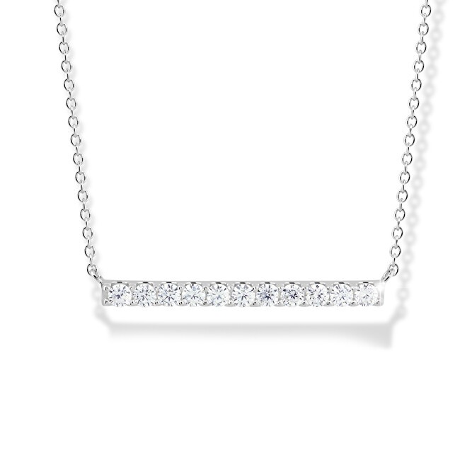 Modesi Elegante collana in argento con zirconi M43088 donna