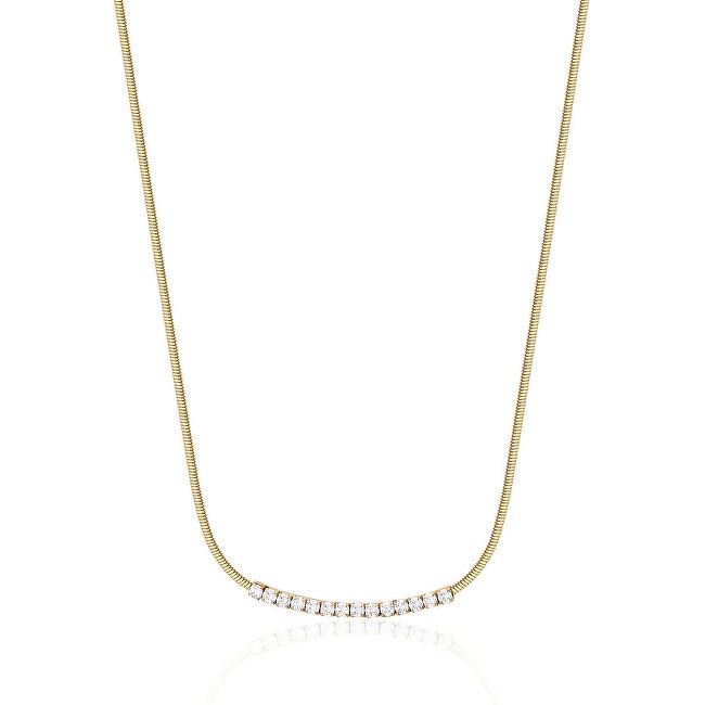 Brosway Delicata collana placcata oro con cristalli trasparenti Desideri BEIN007 donna
