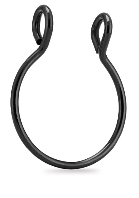 Troli Anello finto per il naso setto nasale in acciaio VSE6016B-PET unisex