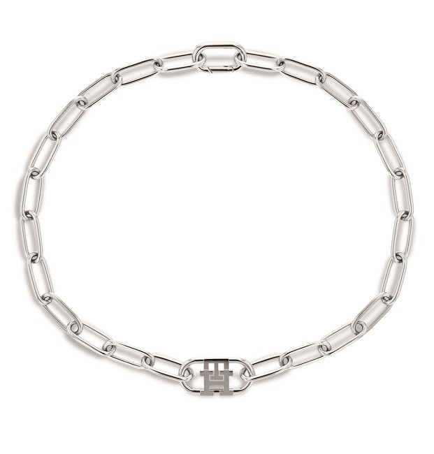 Tommy Hilfiger Elegante collana in acciaio con monogramma 2780726 donna