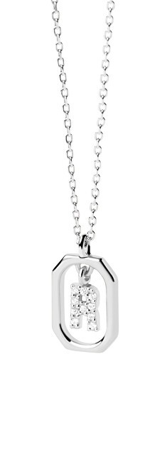 PDPAOLA Incantevole collana in argento con la lettera "R" LETTERS CO02-529-U catena, ciondolo donna