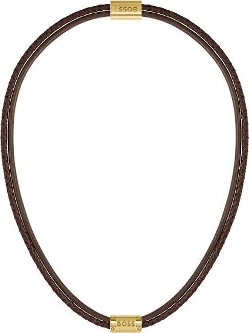 Hugo Boss Collana originale in pelle 1580421 uomo