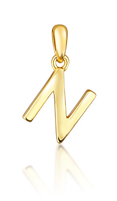 JVD Ciondolo minimalista con lettera "N" placcata in oro SVLP0948XH2GO0N bambino