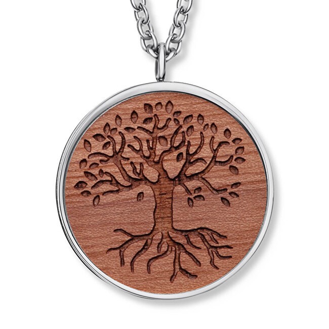 CRYSTalp Elegante collana in acciaio con l'Albero della Vita 30436.W2.E.03 donna