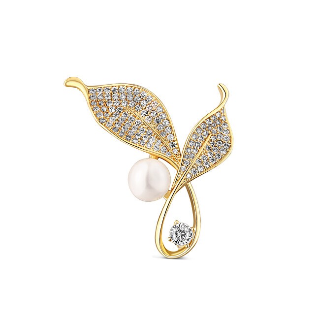 JwL Luxury Pearls Spilla luminosa con perle e cristalli, 2 biglietti in 1 JL0817 donna