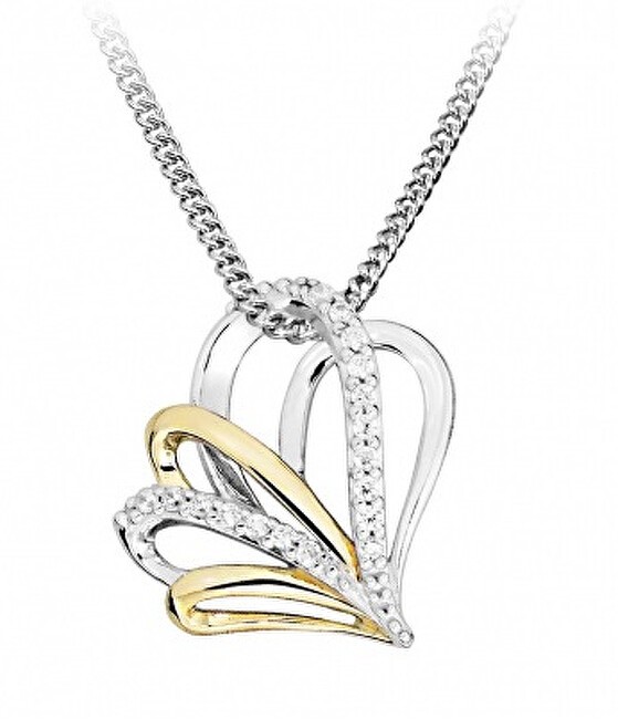 Silver Cat Collana in argento con zirconi cubici SC515 catena, pendente donna