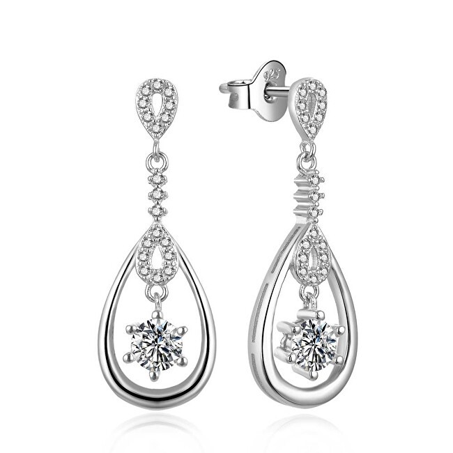 MOISS Orecchini scintillanti in argento con zirconi Estera E0003084 donna
