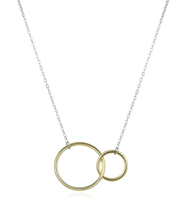 MOISS Elegante collana bicolore Circles N0000289 donna