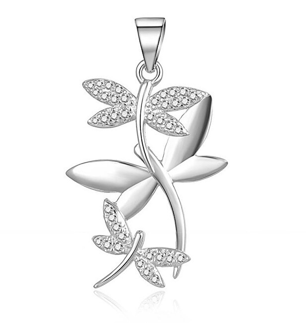 MOISS Ciondolo coordinato in argento a forma di libellula con zirconi P0001123 donna