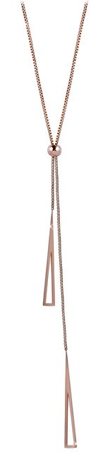 Troli Collana scorrevole in bronzo con triangoli donna