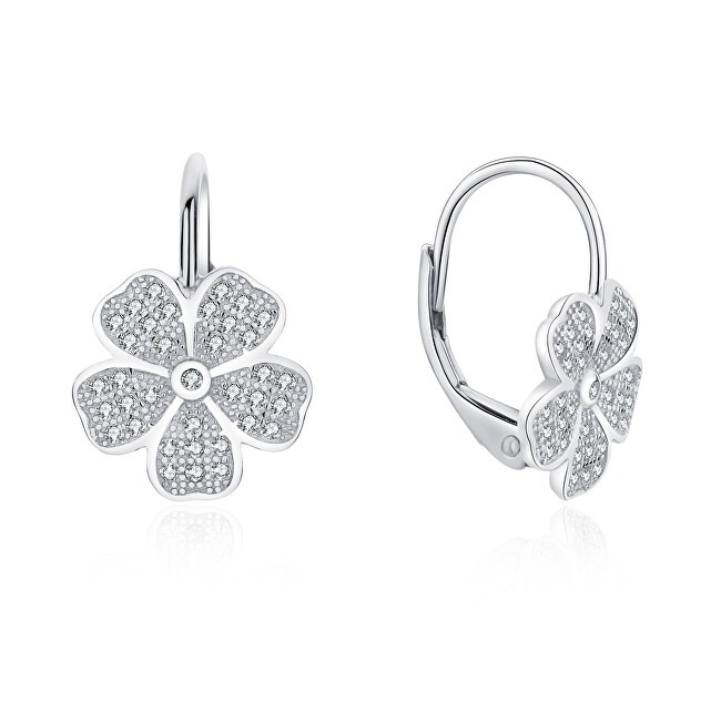 MOISS Affascinanti orecchini in argento con fiori di zirconi E0000564 donna