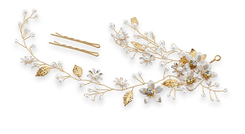 Troli Incantevole ornamento per capelli con perle donna