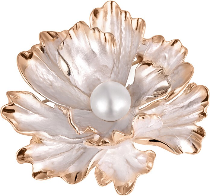 JwL Luxury Pearls Spilla a forma di fiore 2 in 1 unica con vera perla JL0573 donna