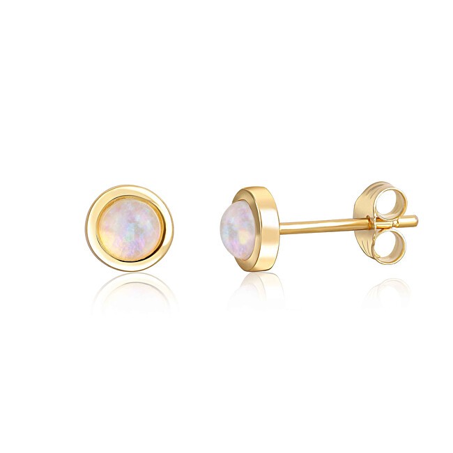 JwL Luxury Pearls Orecchini in argento placcato oro con opale sintetico JL0615 donna