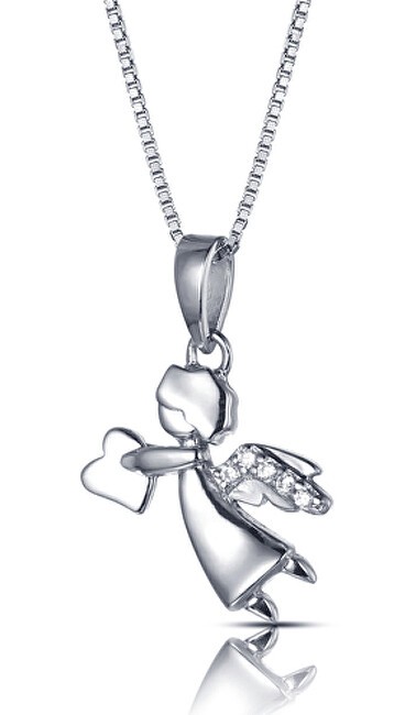 MOISS Delicato ciondolo a forma di angelo in argento P0000282 donna