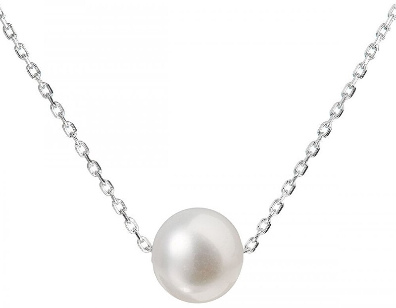 Evolution Group Collana in argento con perla destra 2204.1 donna