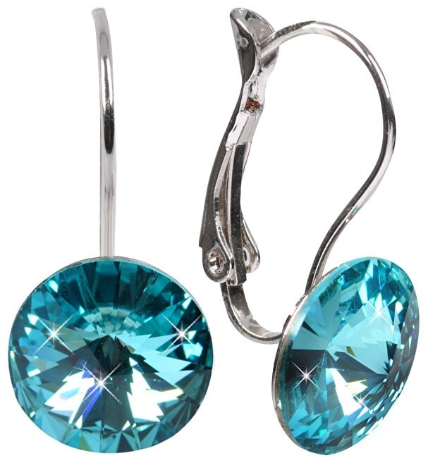 Levien Eleganti orecchini Rivoli color turchese chiaro donna