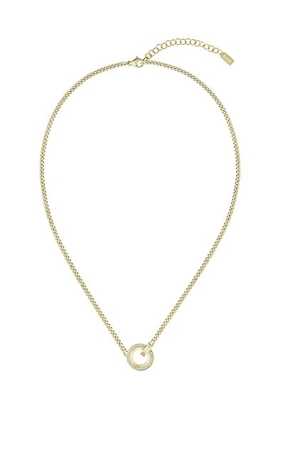 Hugo Boss Bellissima collana in acciaio placcato oro 1580537 donna