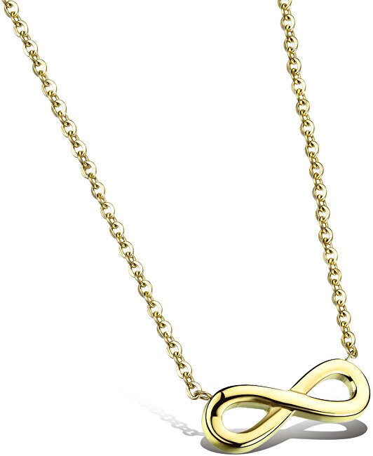 Troli Collana Infinity KNS-271 in acciaio placcato oro donna