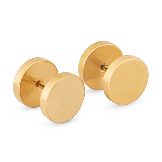 Troli Orecchini minimalisti placcati in oro KS-148 uomo