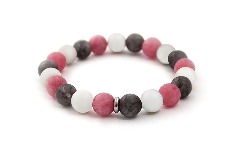 Agato Bracciale di perline in giada e giada MINK85 / 17 donna