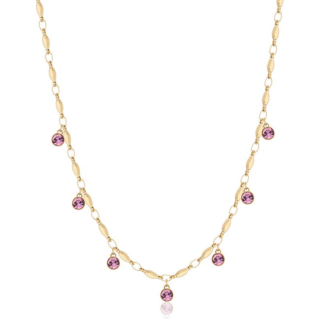 Brosway Collana Symphonia con cristalli placcata oro scintillante BYM142 donna