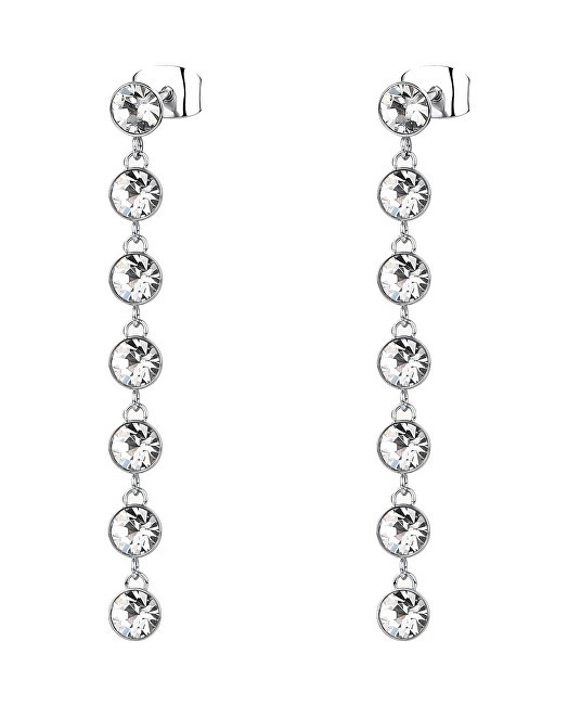 Brosway Orecchini lunghi Symphonia BYM145 con cristalli scintillanti donna
