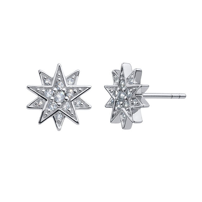 CRYSTalp Orecchini a stella in argento scintillante con cristalli Sisy 42134.S donna