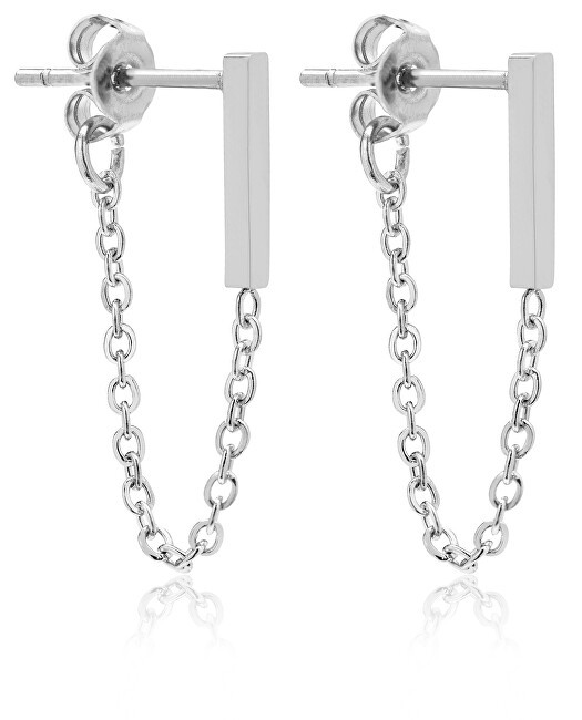 Troli Eleganti orecchini in acciaio con catene VAAXF266S donna