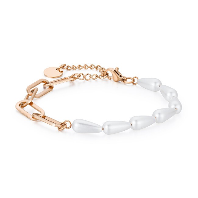 Troli Incantevole bracciale in bronzo con perle VWSB001RG donna