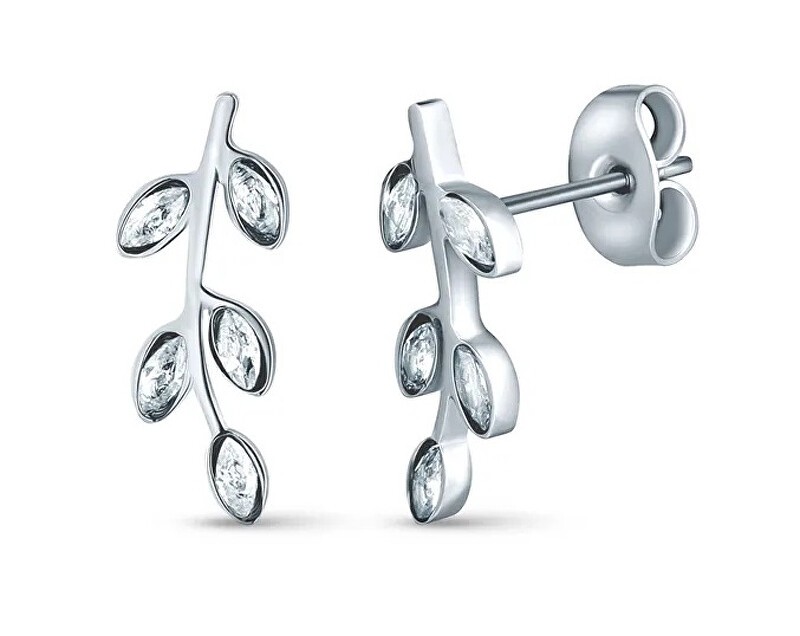 Vuch Affascinanti orecchini in acciaio con zirconi Zotia Silver donna