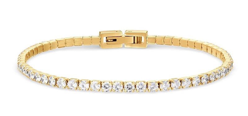 Bering Splendido bracciale placcato oro con zirconi Arctic Symphony 646-27-190 donna