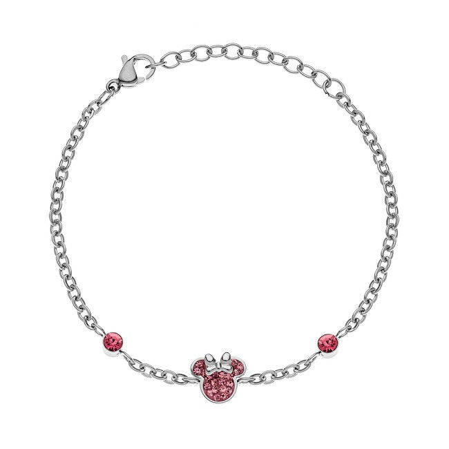 Disney Braccialetto in acciaio di Minnie Mouse di buona fattura B600589RPL-B.CS donna