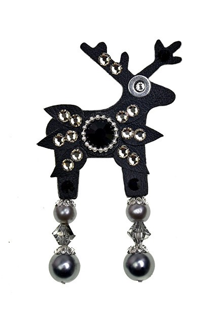 Deers Piccola pelle di cervo nera Florence donna