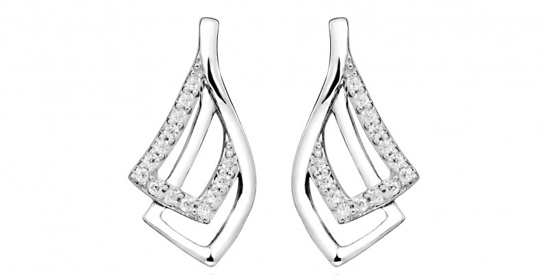 Silver Cat Eleganti orecchini con zirconi SC372 donna