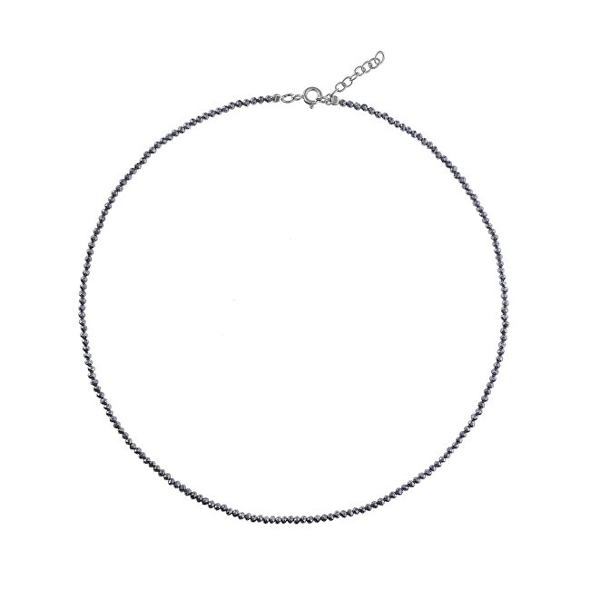 AGAIN Jewelry Collana di perle di ematite AJKNA005 donna