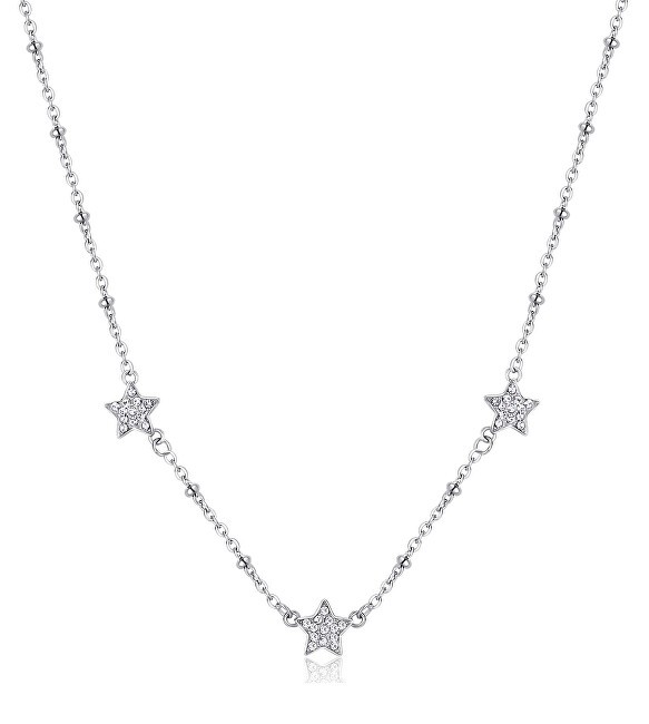 S'Agapõ Elegante collana in acciaio con stelle Aurora SAR40. donna