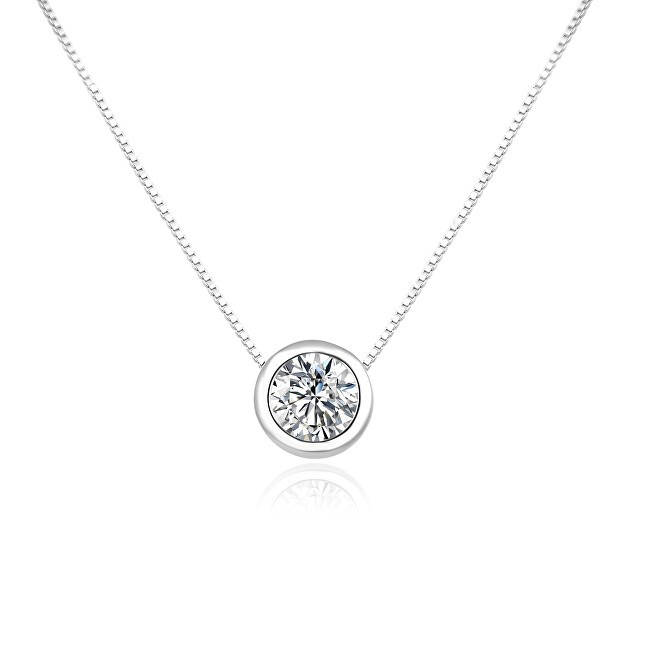 Agato Collana in argento con zircone trasparente AGS1579/47-W donna