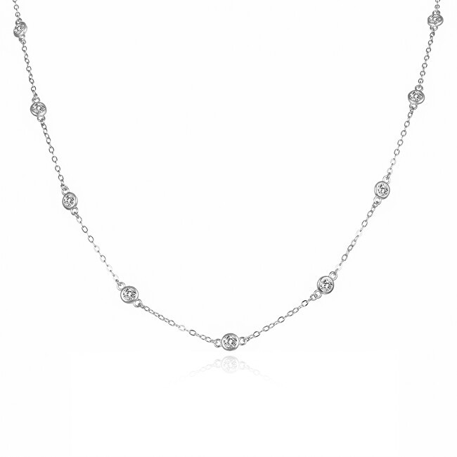 Agato Incantevole collana in argento con zirconi AGS1585/47 donna