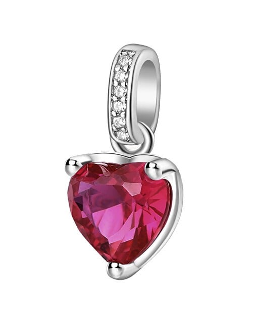 Brosway Ciondolo a forma di cuore in argento con rubino e motivo "Fancy Passion" FPR20 donna